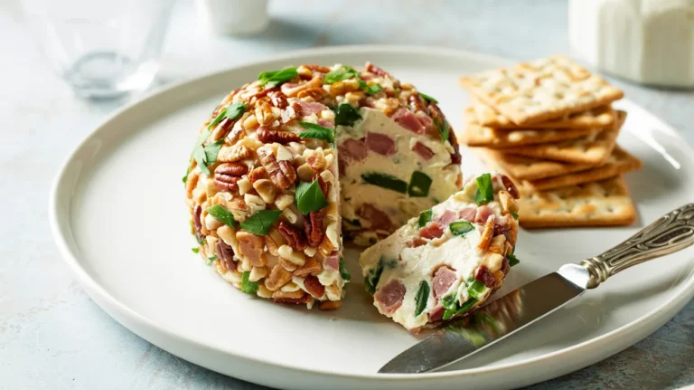 5-Minute Ham and Green Onion Cheese Ball