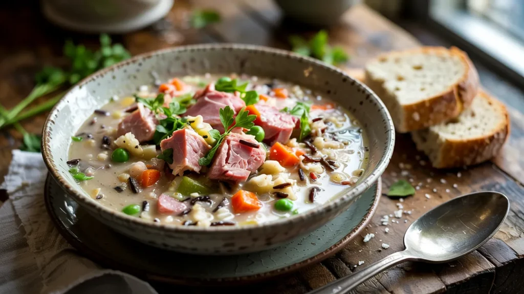 Best Ham and Wild Rice Soup
