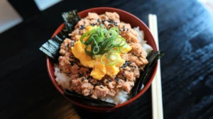 Chicken Mince Donburi Recipe