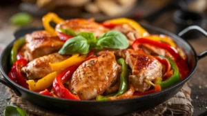 Chicken With Bell Peppers And Onions Recipe