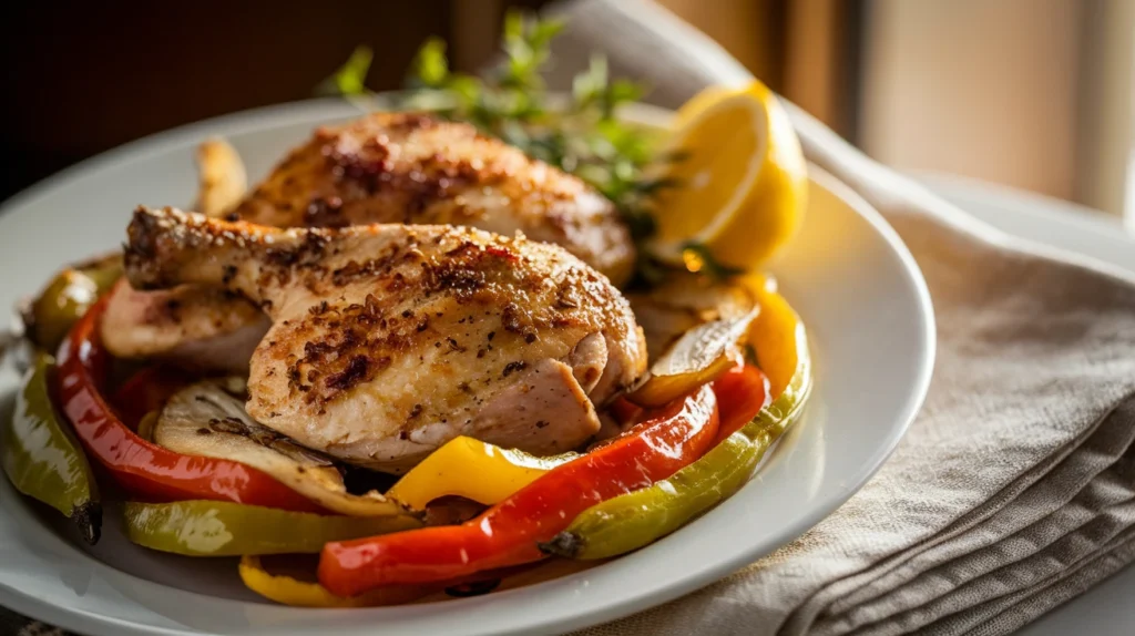 Chicken With Bell Peppers And Onions Recipe Recipes with Chicken