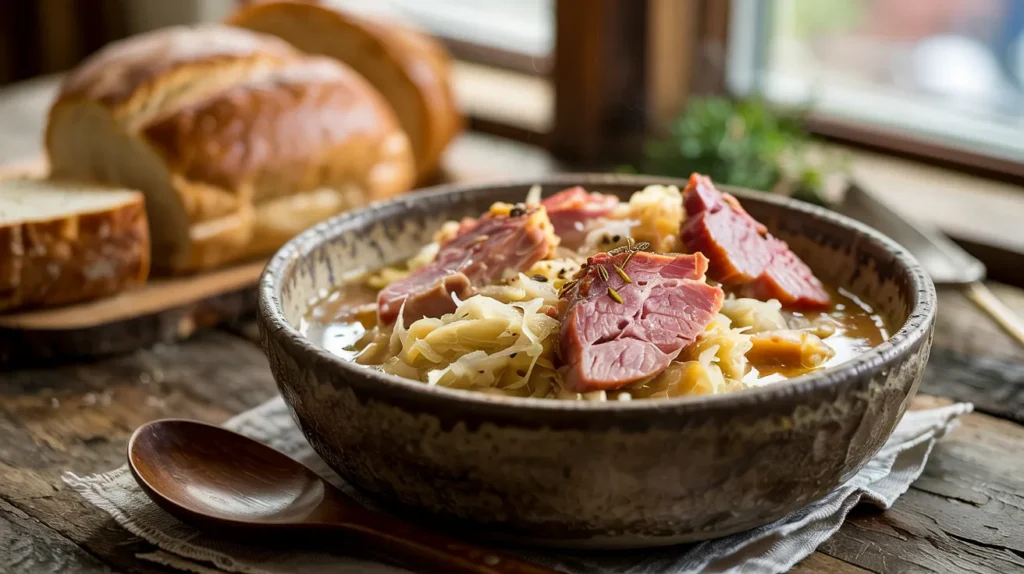Classic German Ham and Sauerkraut Recipe