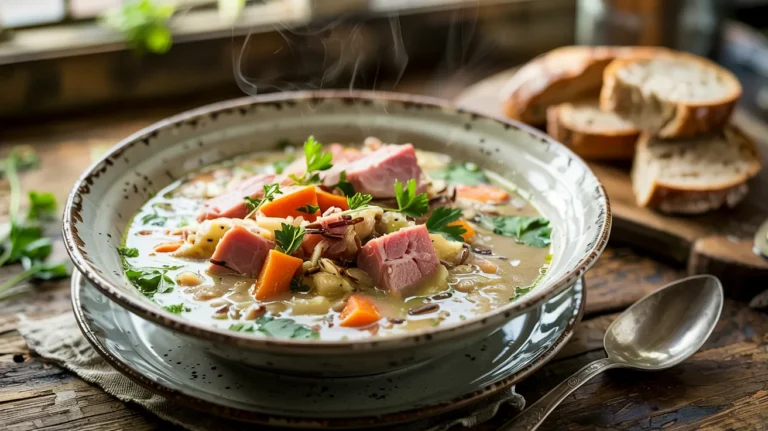 Creamy Ham and Wild Rice Soup