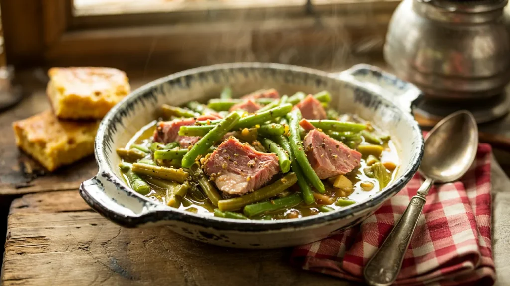 Easiest Crock Pot Ham and Green Beans Recipe