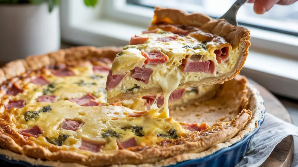 Easy Ham and Gruyere Quiche Recipe