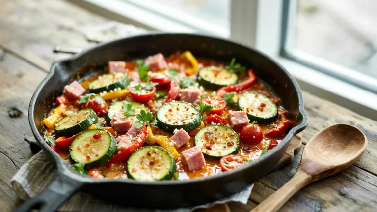 Ham and Zucchini Skillet Recipe