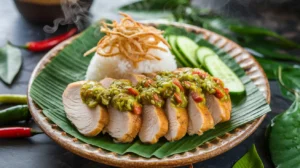 Indonesian Chicken Pounded With Green Sambal