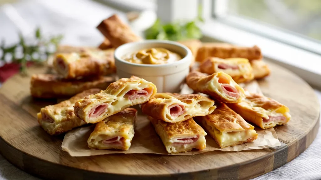 Irresistible Ham and Cheese Sticks
