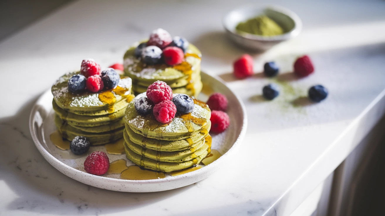 Matcha Tea Pancakes