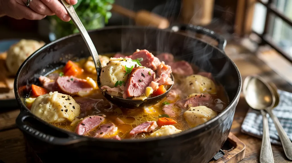 Perfect Ham and Dumplings