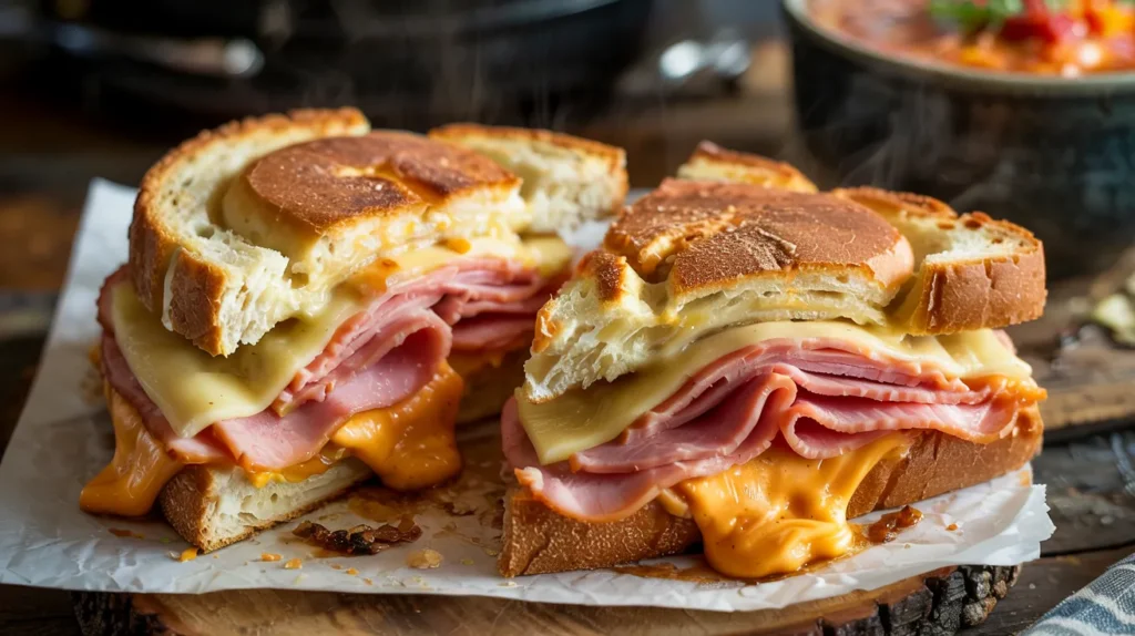 Perfect Slow Cooker Ham and Cheese Sandwiches