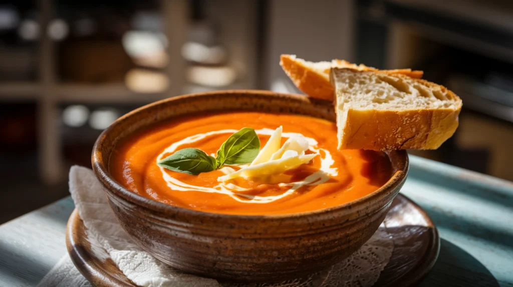 Roasted Red Pepper Gouda Soup  Soup recipe
