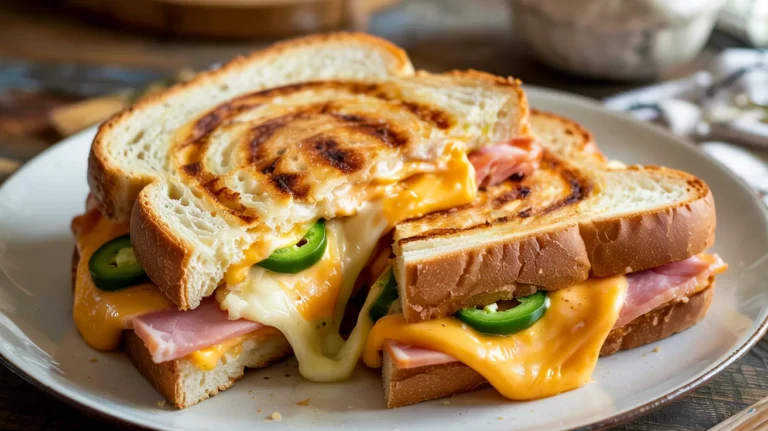 Spicy Grilled Cheese with Jalapeños and Ham 30-Minute Comfort Food