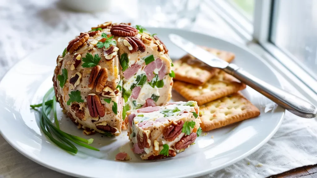 Ultimate Ham and Green Onion Cheese Ball Recipe