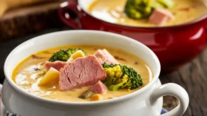 cheesy ham and broccoli soup