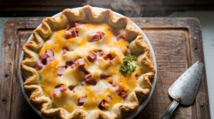 cheesy ham pie