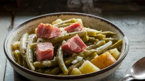 crock pot ham and green beans