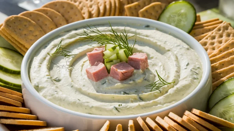 dill pickle dip with ham