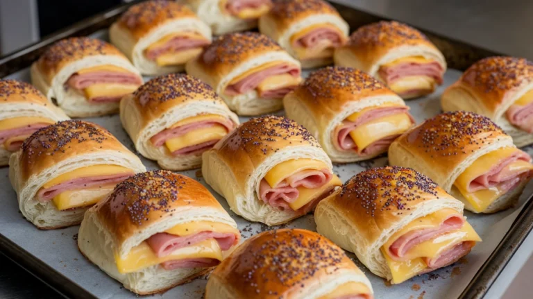 ham and cheese sticks with crescent rolls