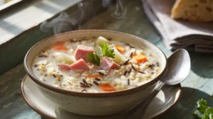 ham and wild rice soup