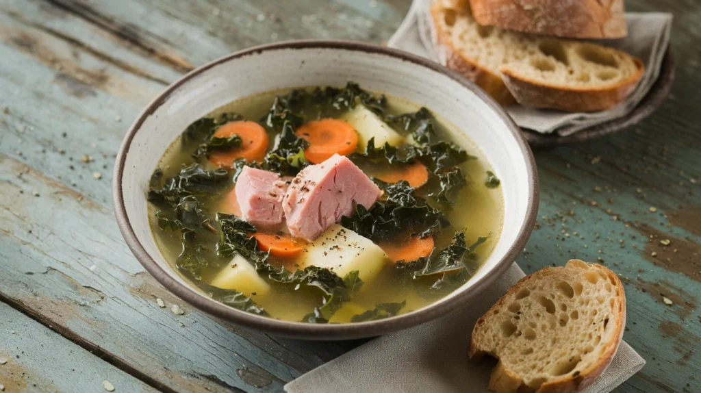 recipe with ham kale soup