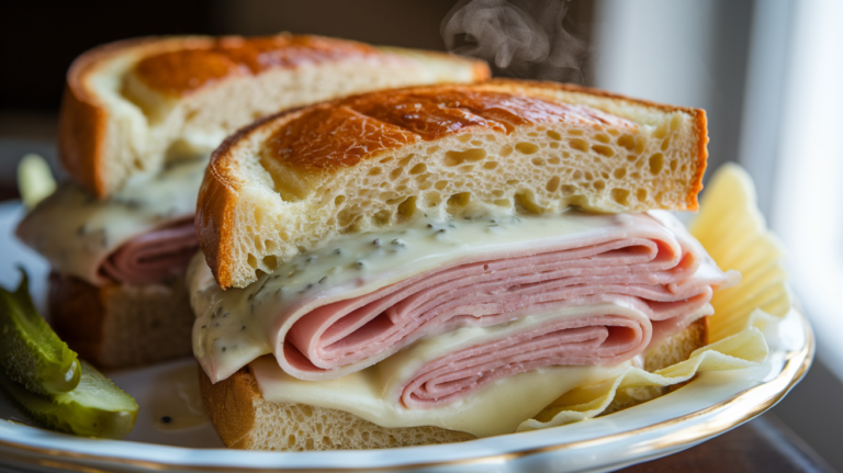 slow cooker ham and cheese sandwiches