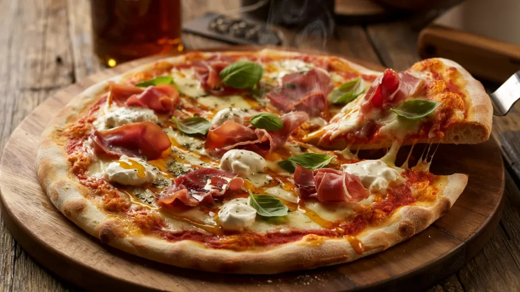 BEST Hot Honey Pizza with Prosciutto and Ricotta