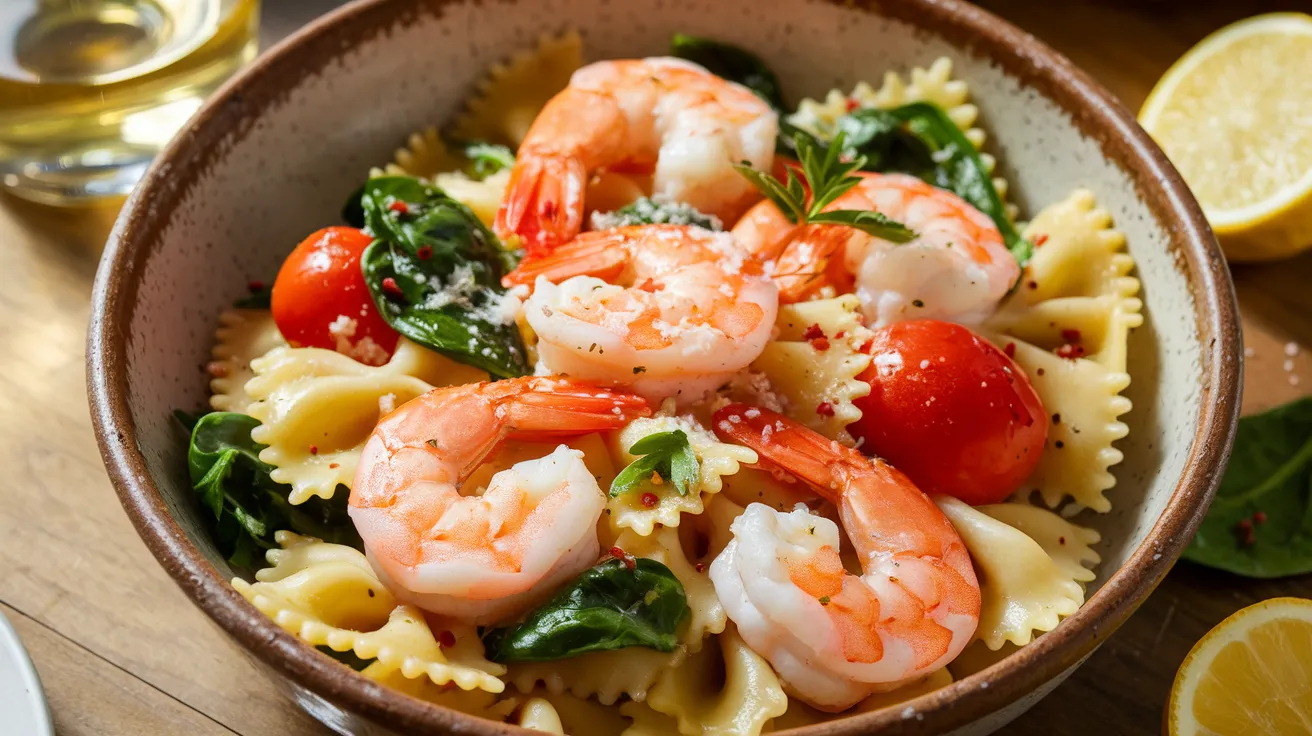 Bowtie Shrimp Pasta