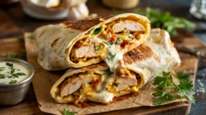 Foolproof Cheesy Garlic Chicken Wraps