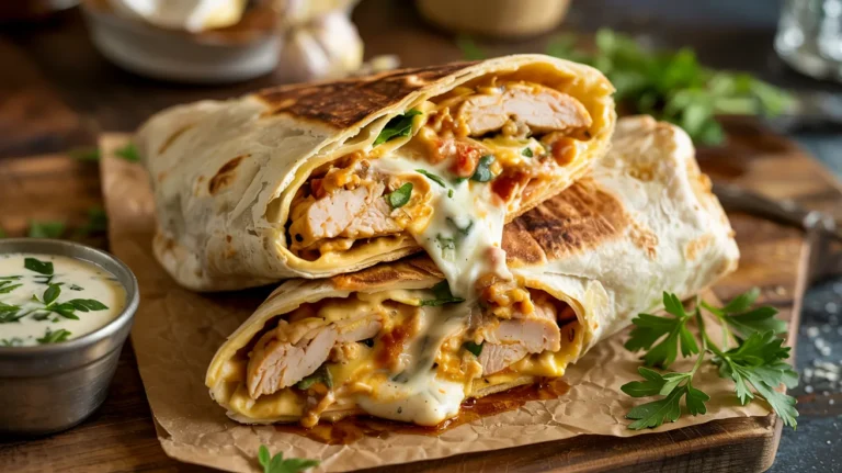 Foolproof Cheesy Garlic Chicken Wraps