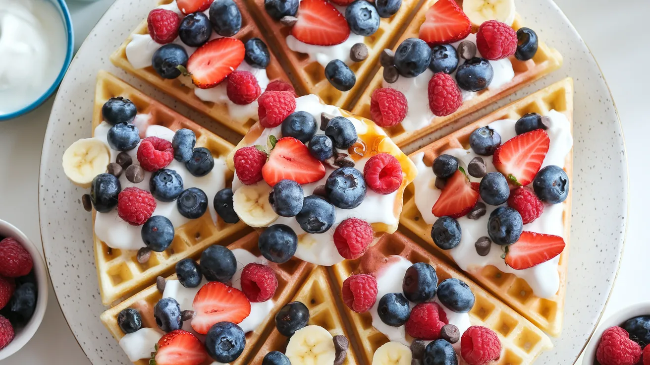Fruity Breakfast Waffle Nachos