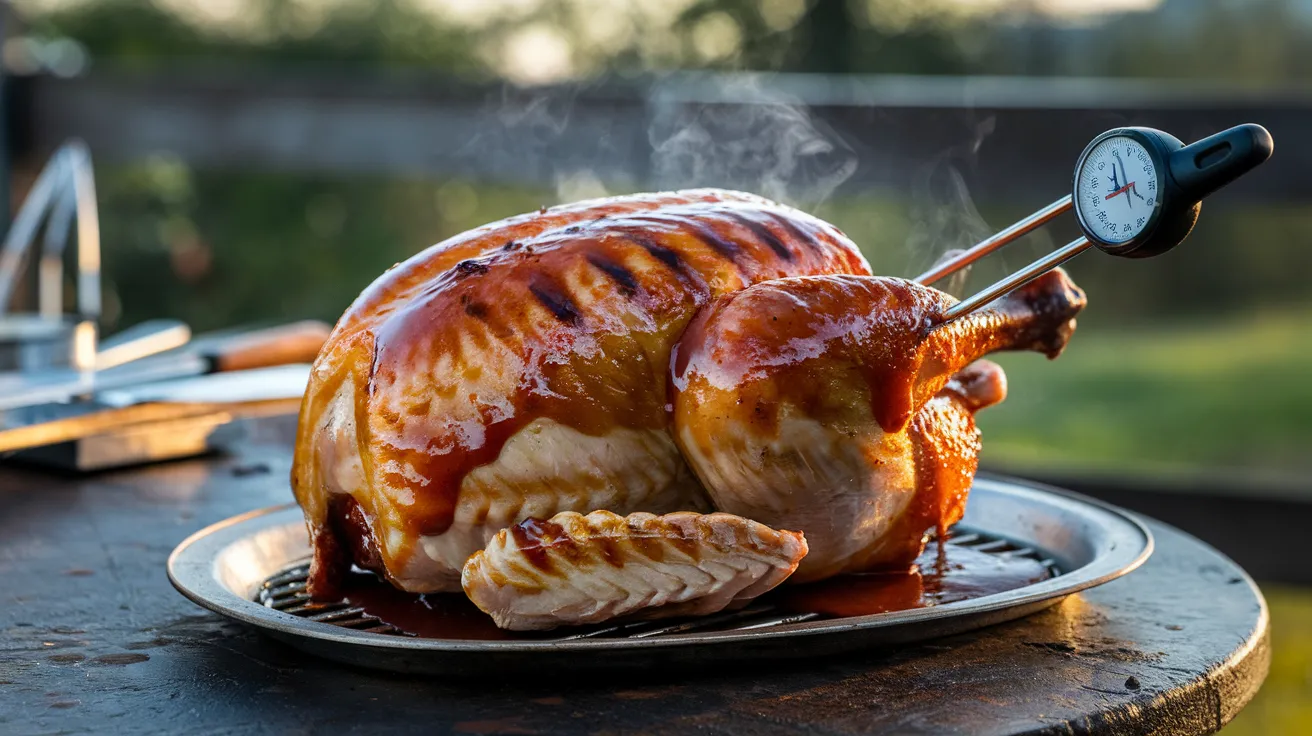 Grilled Butterflied Whole Chicken with Barbecue Sauce
