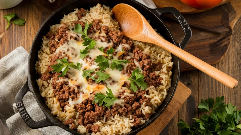 Ground Beef And Rice Skillet (30 Minutes) Recipes With Ground Beef
