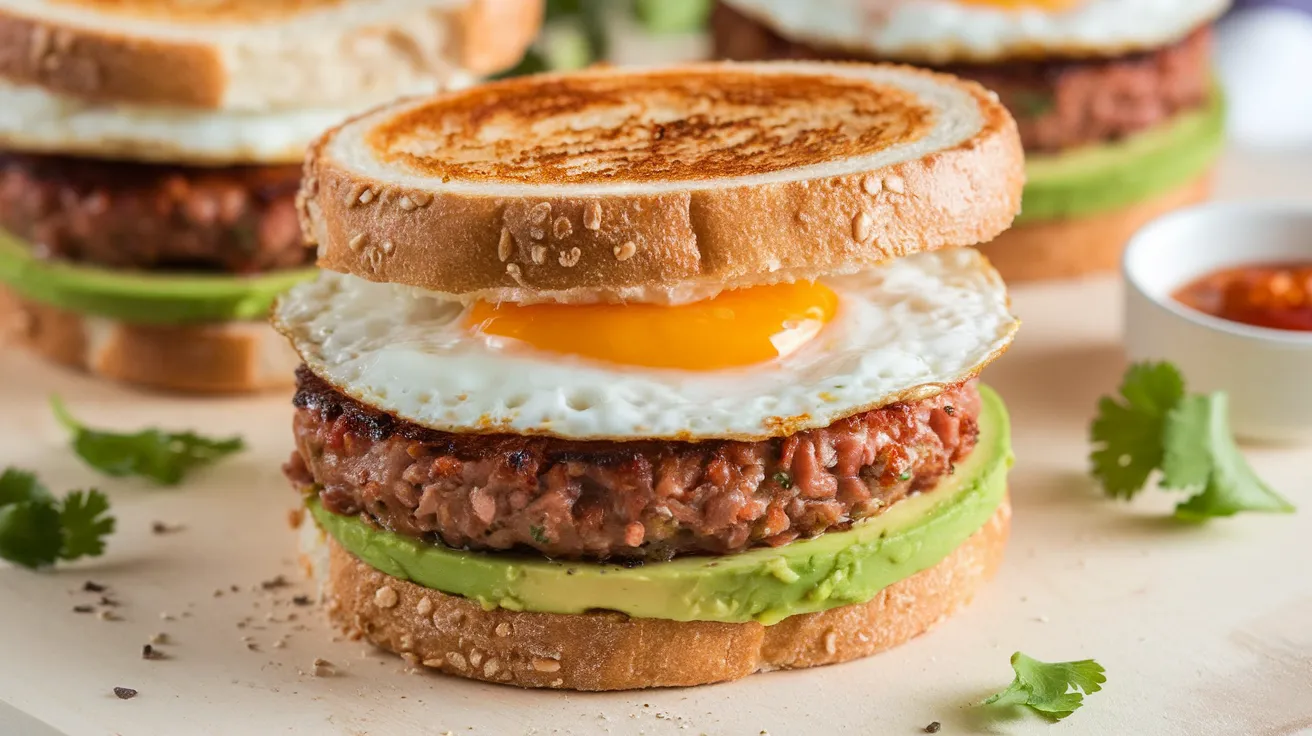 Healthy Breakfast Sandwich Homemade Turkey Chorizo