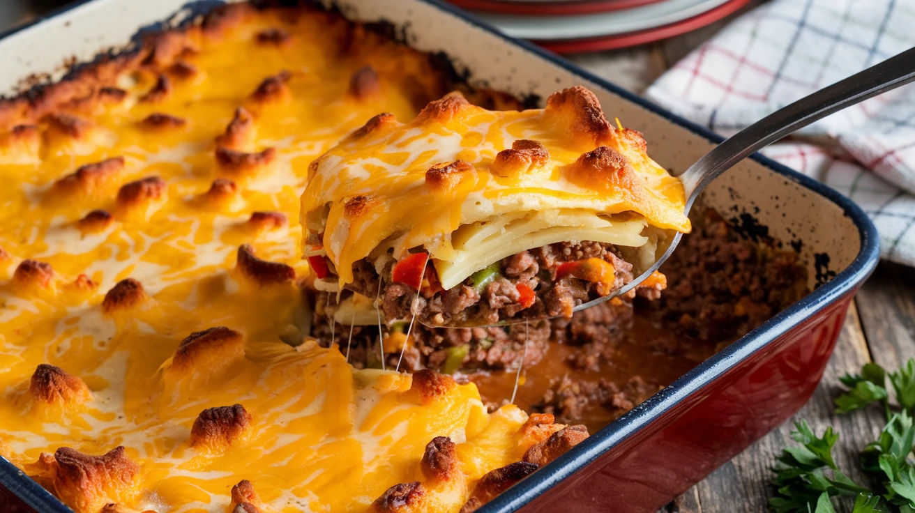Hobo Casserole Rustic Ground Beef And Potato Bake