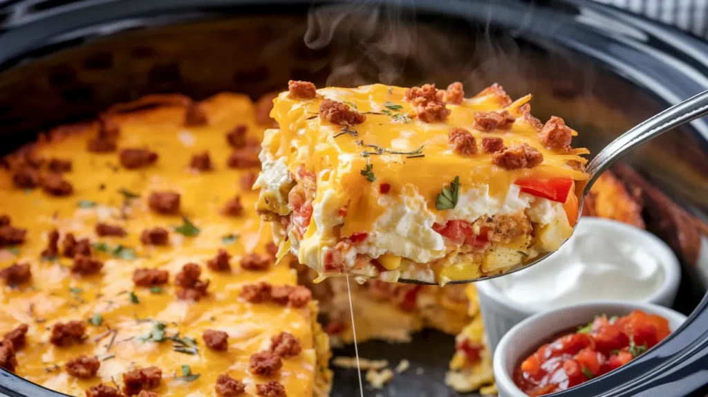 Overnight Slow Cooker Breakfast Casserole