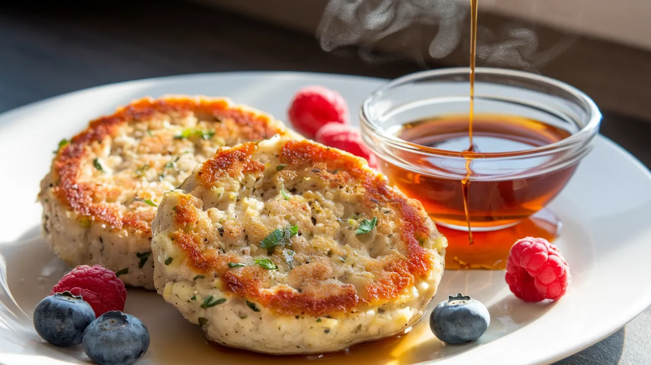 Paleo Maple Apple Chicken Breakfast Sausages