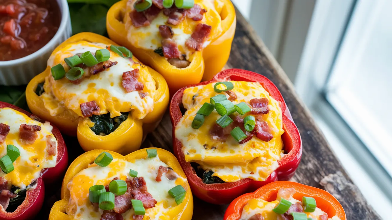 Scrambled Egg Breakfast Stuffed Peppers