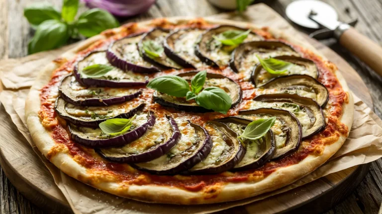 Stunning Purple Eggplant Pizza