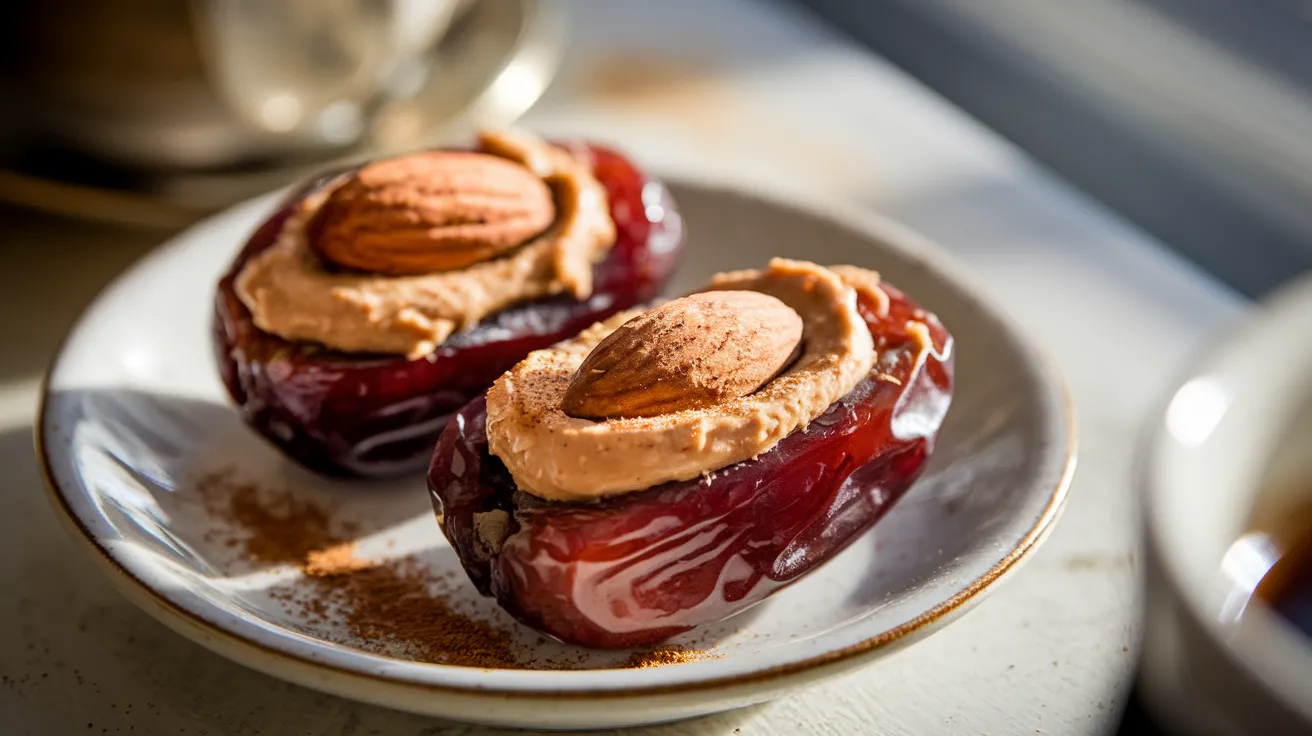 The Quickest Breakfast Ever Peanut Butter Filled Dates