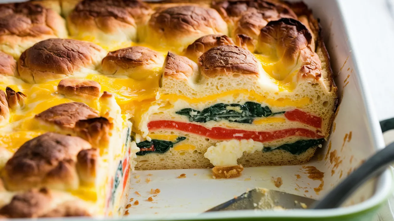 Veggie Strata Breakfast Casserole