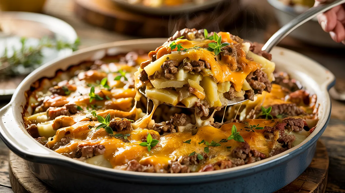 best One-Pan Ground Beef and Potato Casserole