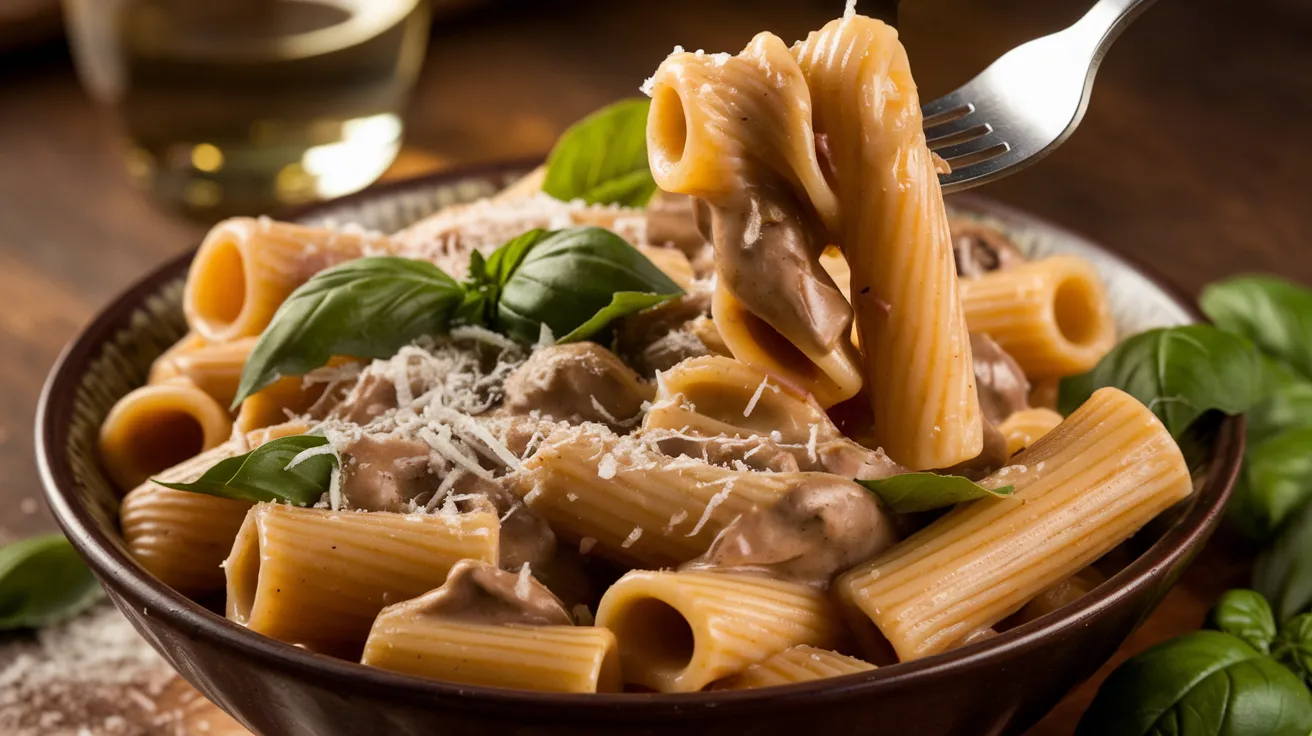 Creamy Eggplant Pasta