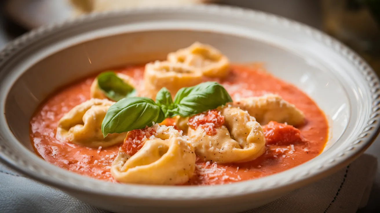 Creamy Tortellini with Tomatoes