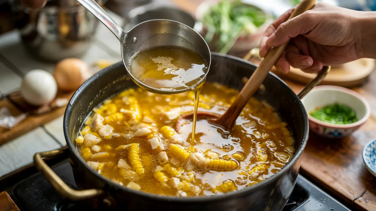 Easy Corn And Fish Maw Soup Recipe