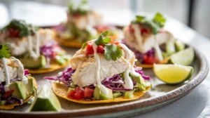 Easy Fish Tostadas With Crema