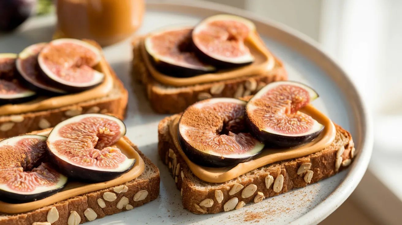 Fig almond butter toast