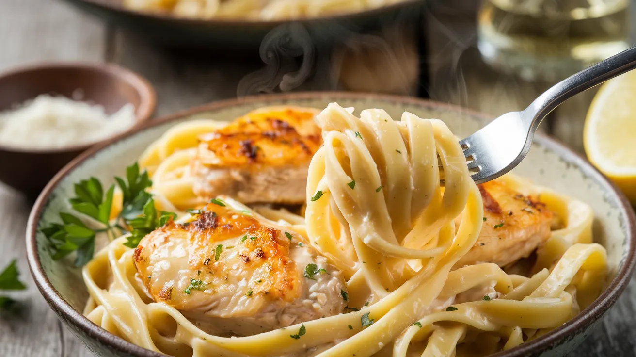 Garlic Butter Chicken with Pasta