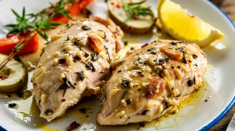 Juicy Garlic Butter Baked Chicken Breast Recipe