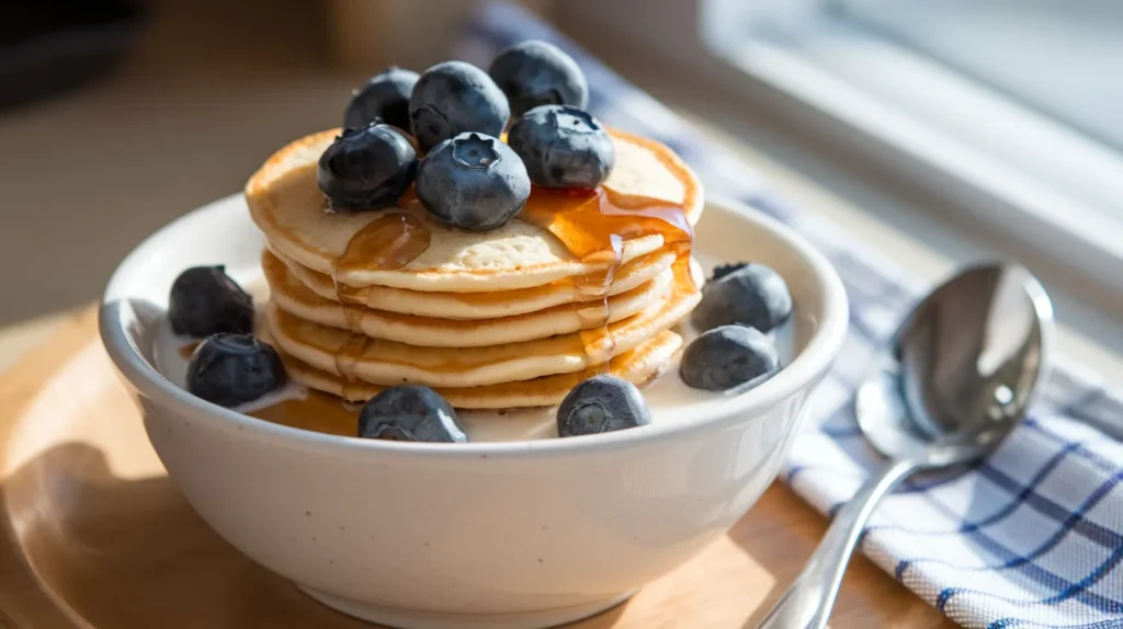 Mini Pancake Cereal Pancakes Recipe